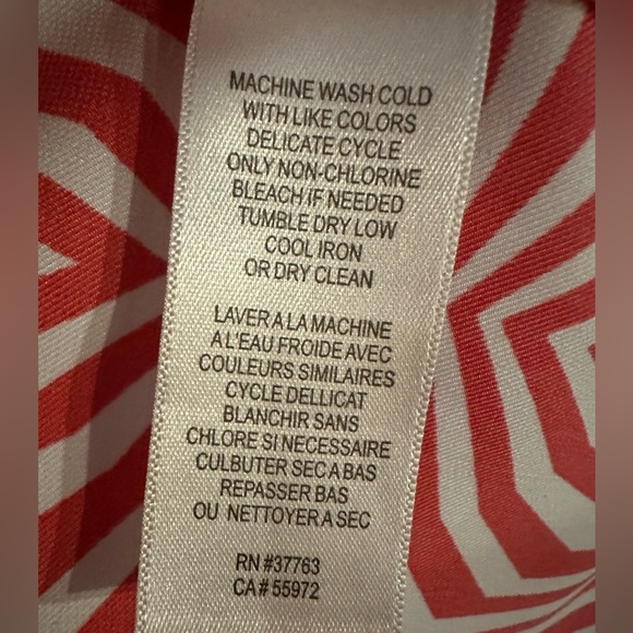 Laundry by Shelli Segal Red Geometric Dress size 4 - Picture 11 of 11